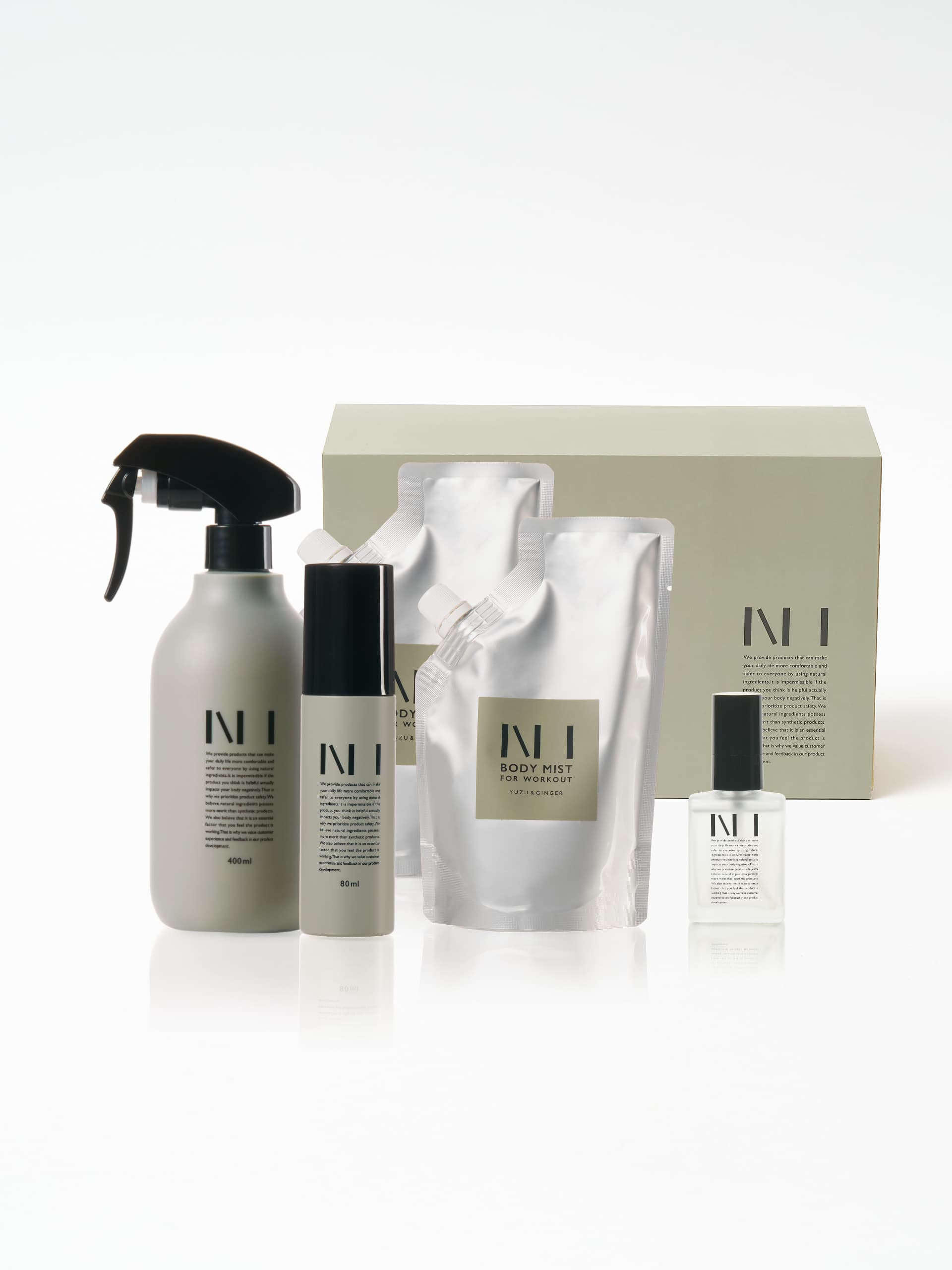 NI GIFT BOX BODY 400ml＋80ml＋ORAL 20ml