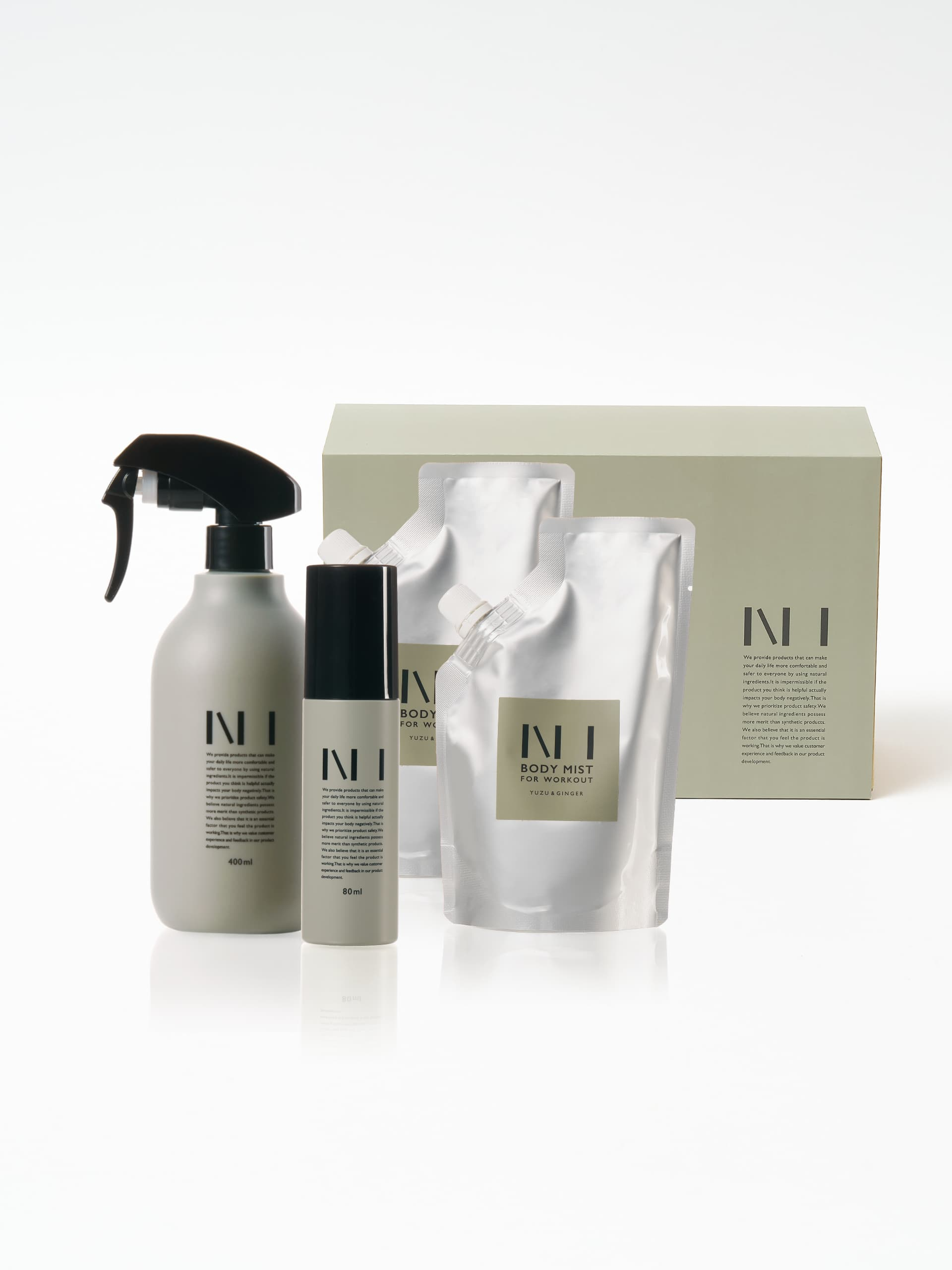 NI GIFT BOX BODY 400ml＋80ml